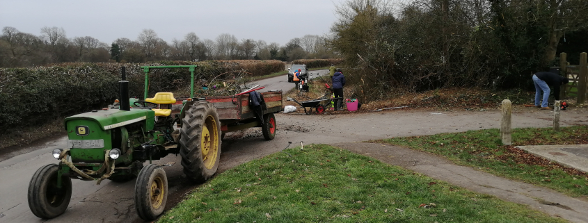 Village Pond clear-up in progress